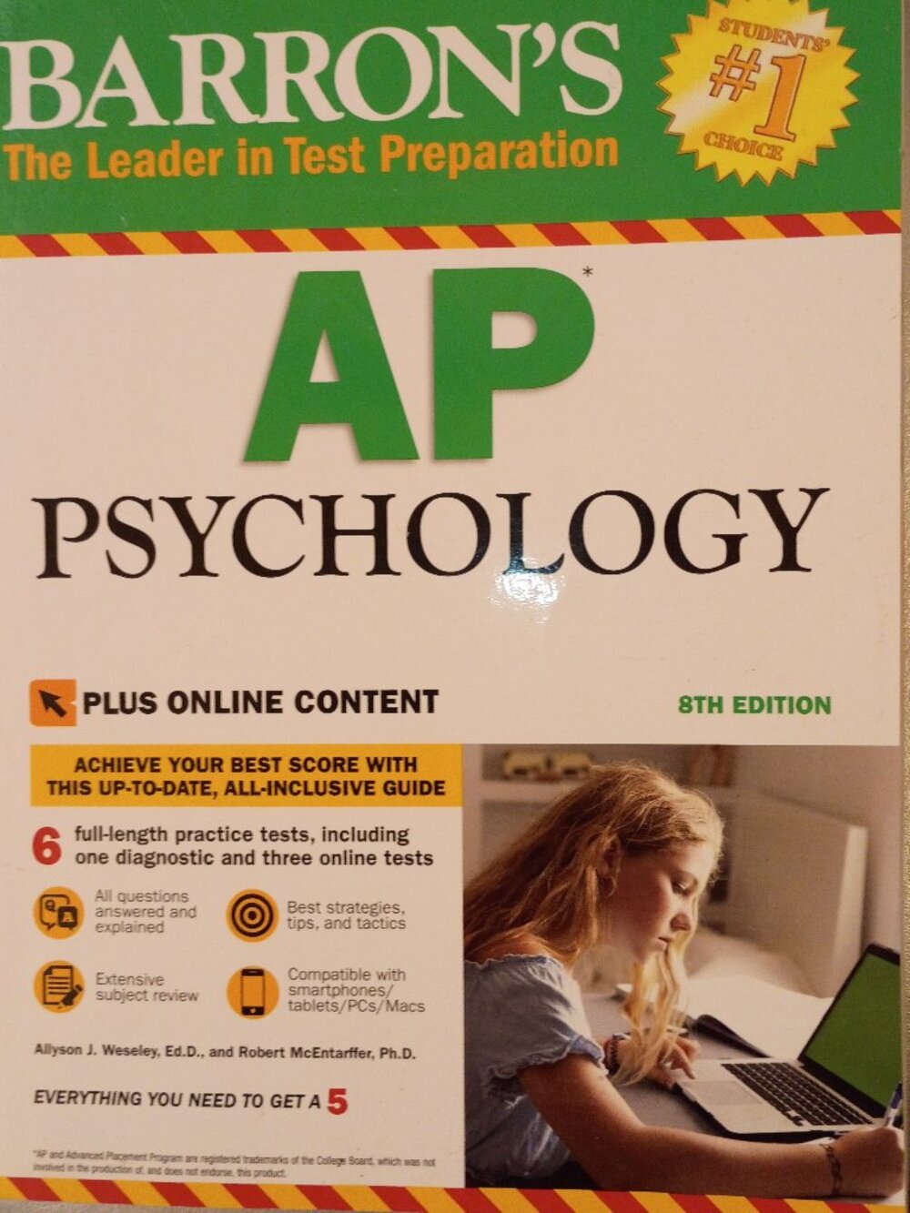 Barron's AP Psychology, 8th Edition by Robert McEntarffer and Allyson J. Wesley